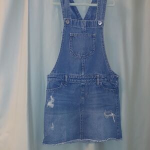 Blue Denim Overall Dress From The Children's Place Size 8